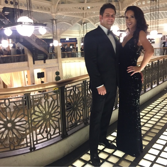 dress the population sequin gown (S) - Picture 9 of 10